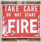 Do not start fire