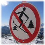 No skiing